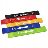 TAŚMY GUMY OPOROWE ZESTAW DO TRENINGU PODCIĄGANIA ĆWICZEŃ - GymBeam 5 szt.