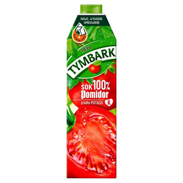 Tymbark Sok 100% pomidor 1 l zdjęcie 1
