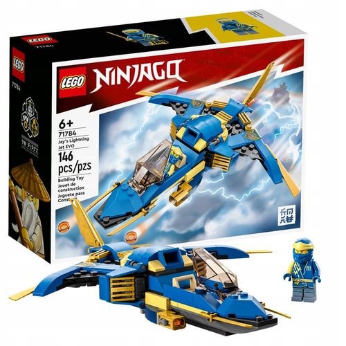 LEGO NINJAGO Odrzutowiec ponaddźw. Jay'a EVO 71784 na Arena.pl