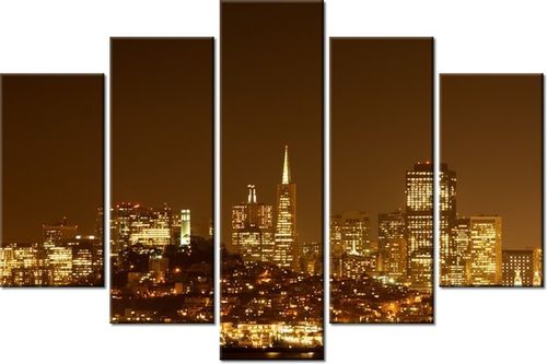 100CM 150CM OBRAZ 5 ELEM WIECZORNE ŚWIATŁA JAMIE MCCAFFREY ŚCIENNY na Arena.pl