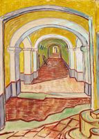 Plakat 50x70cm Corridor in the Asylum, Van Gogh Vintage