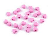 SERDUSZKA PLASTIK JASNY RÓŻ 8MM 6SZT