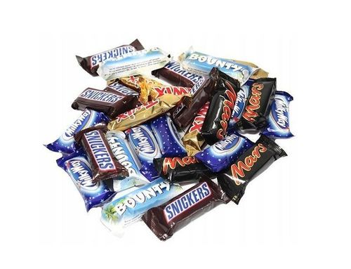 Mini Batony Mix Batoniki Snickers Twix Mars Milky Way Bounty 1Kg 1000g na Arena.pl