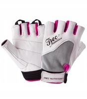 TREC GLOVES LADIES WHITE Białe Damskie Rękawice Na Siłownię Skóra|roz.