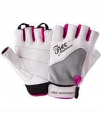 TREC GLOVES LADIES WHITE Białe Damskie Rękawice Na Siłownię Skóra|roz.
