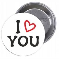 Przypinki buttony DZIEŃ KOBIET I LOVE YOU