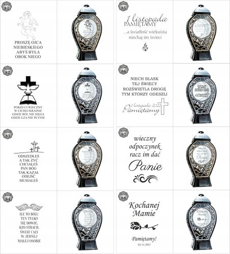 DUŻY Znicz personalizowany z datą napisem tekstem imieniem unikalny na Arena.pl