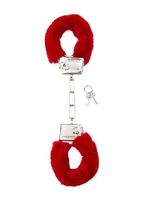 furry handcuffs - red