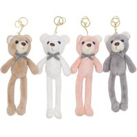 brelok pluszowy miś z kokardką 23cm B-2551