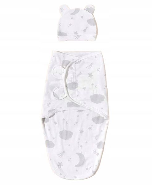 Otulacz dla niemowląt kokon becik śpiworek +CZAPKA zdjęcie 7