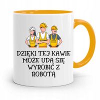 Dla Pracownika Kubek Żółty Może Uda Się Wyrobić Z Nadrukiem Ze Zdjęciem