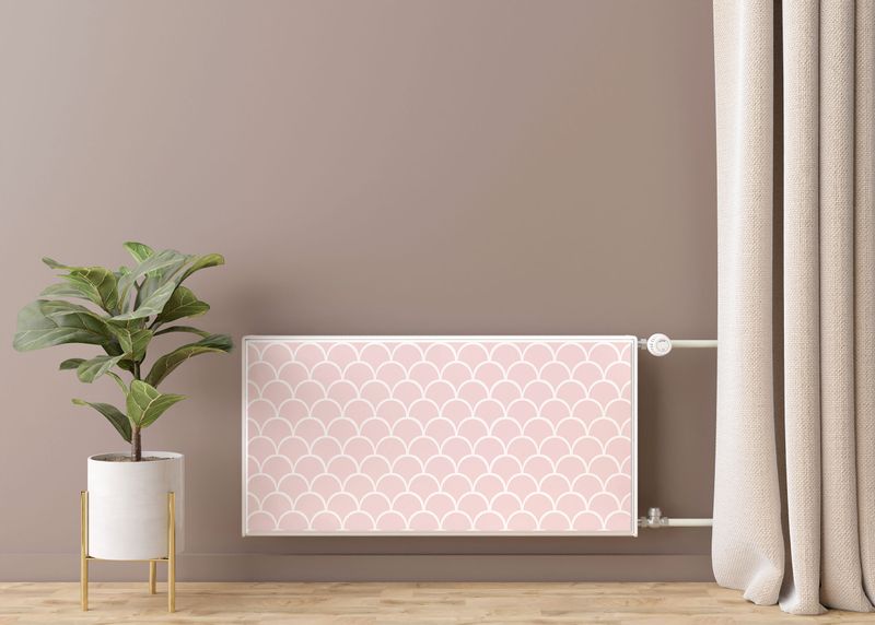 Maskownica Magnetyczna GRZEJNIKA Drobny Różowy Wzór GEOMETRYCZNY 80cm x 60cm zdjęcie 7