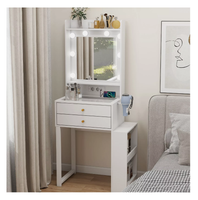 Toaletka z oświetleniem LED szuflady organizer