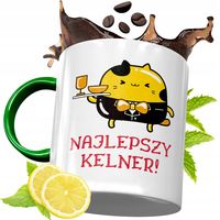 Kubek Zielony Dla Kelnera Kelnerki Na Prezent Z Nadrukiem Ze Zdjęciem