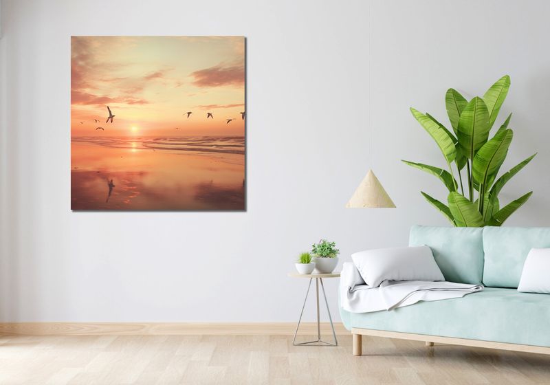 Obraz 100x100cm Spokojna Przystań zdjęcie 2