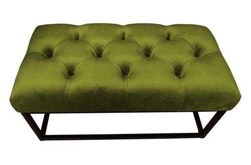 Ławka CHESTERFIELD LOFT BL75 pufa podnóżek metal na Arena.pl