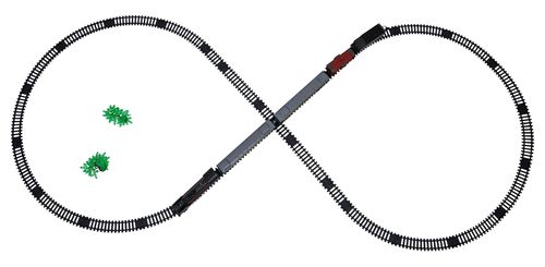 Kolejka Retro Z Funkcją Świateł, Dźwięku I Dymu 216Cm na Arena.pl