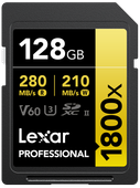 Lexar Karta pamięci SDXC Pro 1800x U3 UHS-II R280/W210 (V60) 128GB