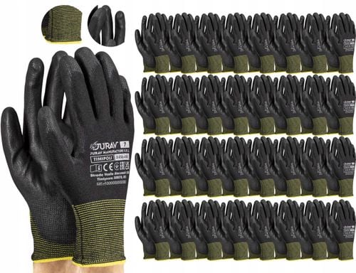 rękawice robocze czarne j-timipoli_bb7-s - 120 par na Arena.pl