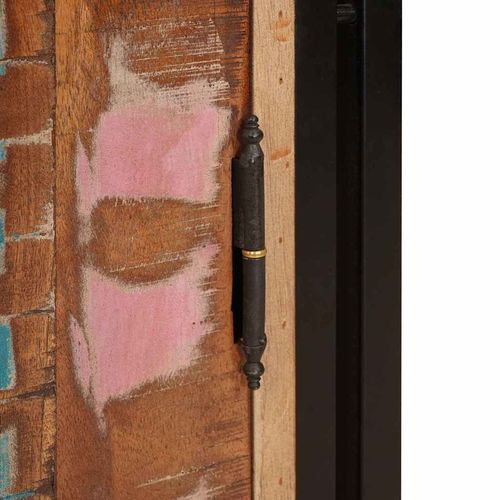 Szafka Nocna Wielokolorowe lite drewno z odzysku na Arena.pl