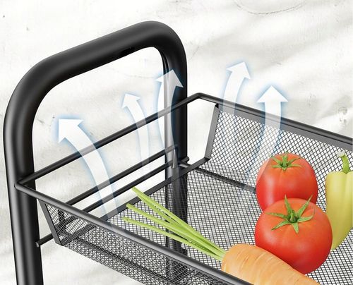 MOBILNY REGAŁ KUCHENNY ŁAZIENKOWY STOLIK NA KÓŁKACH METALOWY WÓZEK 4 na Arena.pl