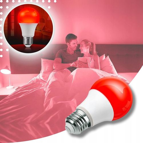 ŻARÓWKA LED E27 CZERWONA ŻARÓWKI LED OZDOBNA DEKORACYJNA ZDROWY SEN na Arena.pl