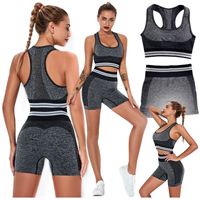 STRÓJ SPORTOWY KOMPLET TOP SZORTY FITNESS JOGA DWUCZĘŚCIOWY NA SIŁOWNIĘ XS