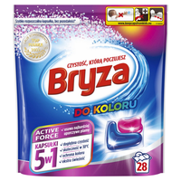 Skuteczne kapsułki do prania do koloru 5 w 1 ochrona koloru 28 prań BRYZA
