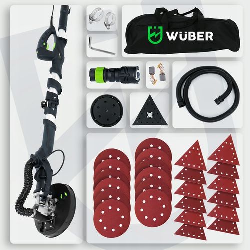 SZLIFIERKA ŻYRAFA DO GIPSU GŁADZI TYNKU LED DWIE GŁOWICE PAPIER 12x na Arena.pl