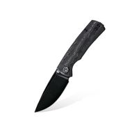 Nóż Składany Petrified Fish Beluga Mini Black Stonewashed Carbon Fiber