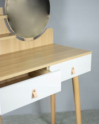 Toaletka z lustrem SCANDI kosmetyczna skandynawska na Arena.pl