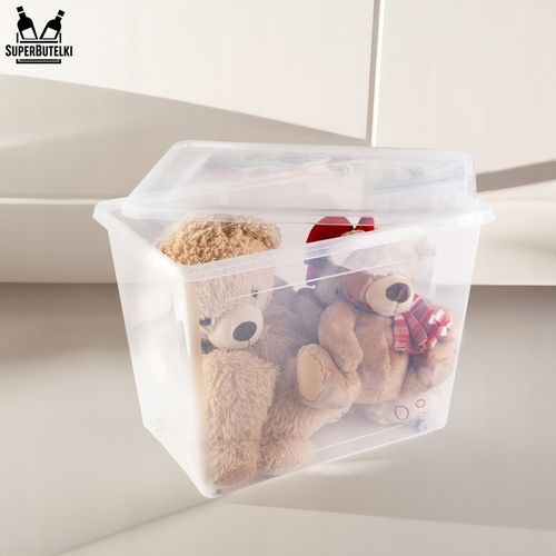 DUŻY POJEMNIK Z KÓŁKAMI 80L PLASTIKOWY ORGANIZER SZUFLADY SZAFY NA na Arena.pl