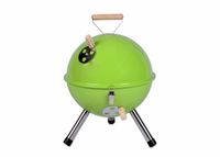 Kolorowy kulisty grill przenośny - zielony