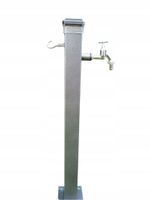 Kran słupek ogrodowy Led YaPko Antyczne Srebro Wąż