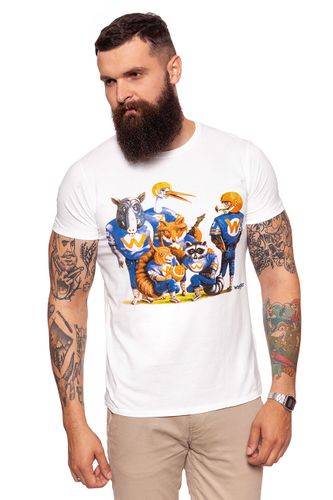 WRANGLER MASCOTTE TEE OFFWHITE W7B35FK02 S na Arena.pl