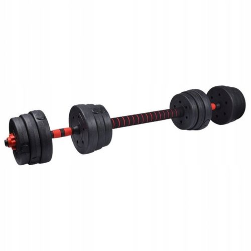 HANTLE REGULOWANE ZESTAW HANTLE DO ĆWICZEŃ 2x10KG 20KG SZTANGA + GRYFY na Arena.pl