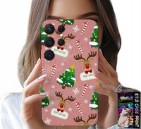 ETUI DO SAMSUNG GALAXY S23 Ultra - ŚWIĄTECZNE RENIFERY CHOINKI LASKA WZORY