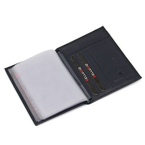 skórzane etui z systemem rfid - granatowe na Arena.pl