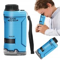 MIKROSKOP PRZENOŚNY KIESZONKOWY EDUKACYJNY PREZENT DLA DZIECI