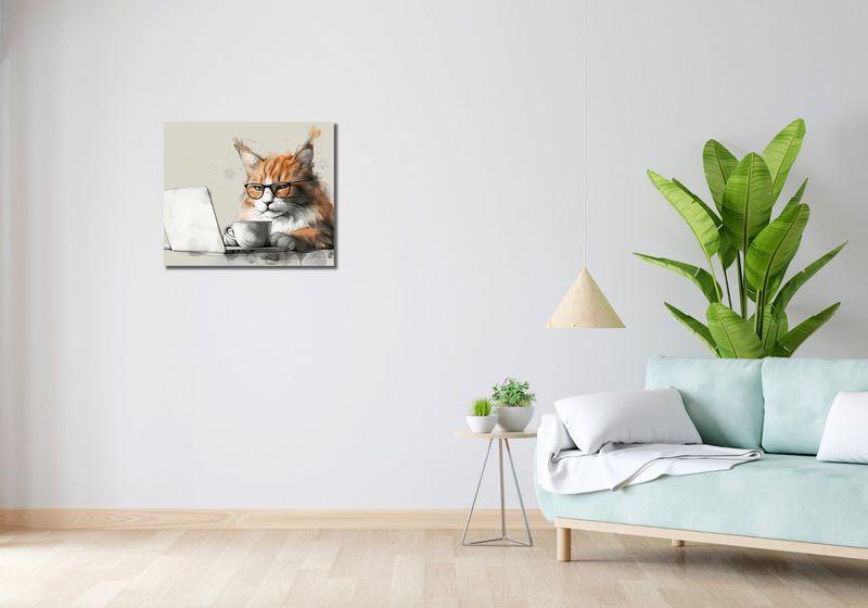 Obraz 60x50cm Nie przed Kawusią zdjęcie 2