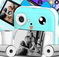 DRUKUŚ APARAT FOTOGRAFICZNY NATYCHMIASTOWY DRUKARKA TERMICZNA + 3 SZT ROLEK