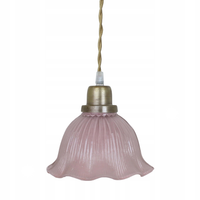 LAMPA sufitowa GRETA SZKLANY KLOSZ różowa