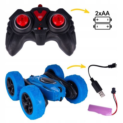SAMOCHÓD TWISTER 360 ZDALNIE STEROWANY AKROBATA KASKADER AUTO LED PILOT RC na Arena.pl