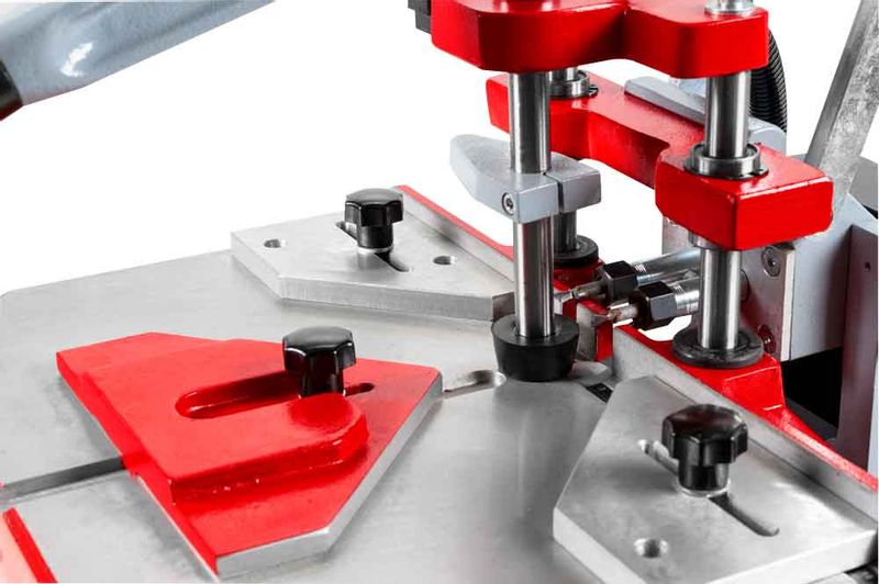 Frezarka wpustowa dwa wrzeciona 600W 230V do połączeń ram listew profi zdjęcie 3