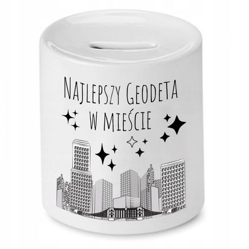 Skarbonka Dla Geodety Najlepszy W Mieście Prezent Z Nadrukiem Ze Zdjęciem na Arena.pl