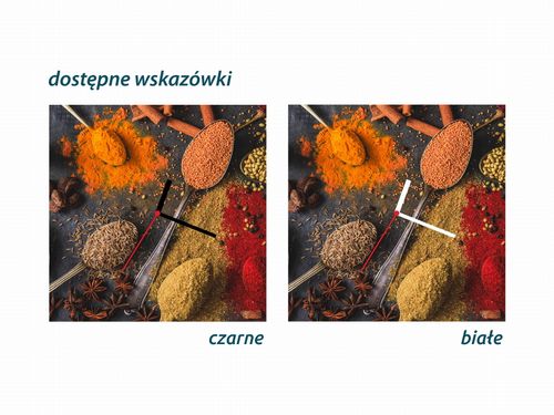 ZEGAR SZKLANY ROMB - Przyprawy na Arena.pl