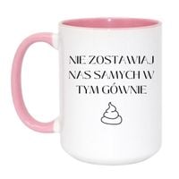 Duży Biało-Różowy 450 ml