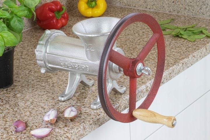 Maszynka 22 do Mielenia MIĘSA Nadziewarka KOŁA Lejki 4 sita EDENBERG zdjęcie 10