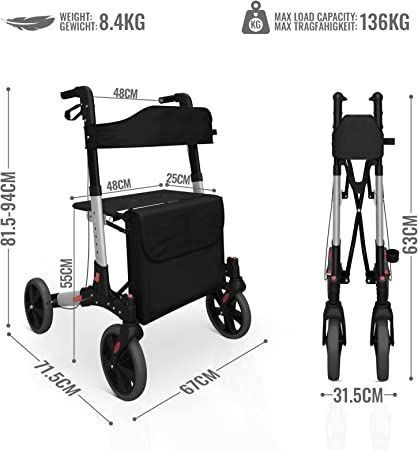 JAGO Chodzik dla seniorów 67 x 71,5 x 81,5 cm na Arena.pl