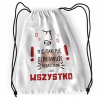 Plecak Dla Sebastiana Sportowy Szkolny Worek Torba Z Nadrukiem Ze Zdjęciem